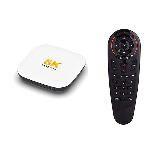 Android 14 Smart-TV-Box H96 Max M2 Plus Rockchip RK3528 1000m LAN WLAN 6 Bluetooth 5.4 8K 4K BT mit Sprachgyroskop-Fernbedienung Set-Top-Box Media Player Image