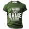 Herren Spiel Lustiger Slang T Shirt Kurzarm T-Shirt 3D-Druck Rundhalsausschnitt Hemd Mode Täglich Basic Straße Lässig Täglich Schwarz Rote Blau Sommer Frühling Ganzjahres Bekleidung S M L XL XXL XXXL