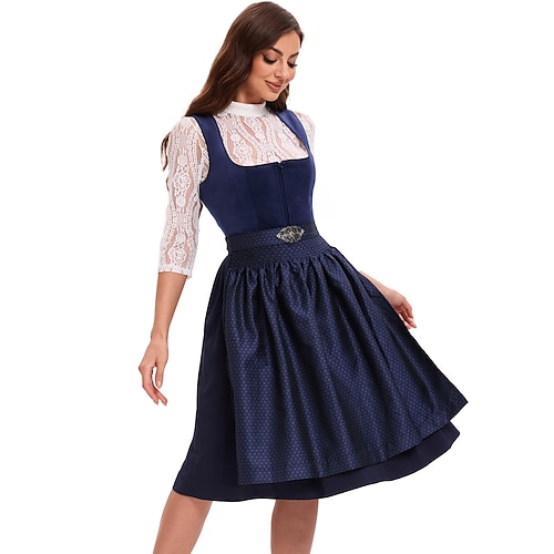 Passendes Oktoberfest Kostüm - Dirndl für Frauen oder Lederhosen für Männer bayerisches Bierkleid im alpinen deutschen Stil perfekt für Bierfest Party Halloween Themenparty – Separat für Ihn Sie Image