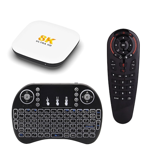 Android 14 Smart-TV-Box H96 Max M2 Plus Rockchip RK3528 1000m LAN WLAN 6 Bluetooth 5.4 8K 4K BT mit Sprachgyroskop-Fernbedienung Set-Top-Box Media Player Image