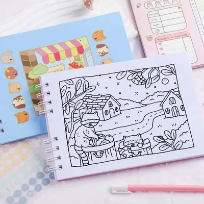 50Sheets/book Bobbie Good Coloring Book Educational Doodle Books For Adults Teens Students Stationery Children's Gifts Random