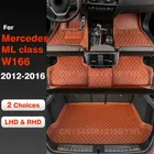 For Mercedes-Benz ML class W166 2012 2013 2014 2015 2016 Car floor mats Car Trunk Mat foot Pads carpet cover