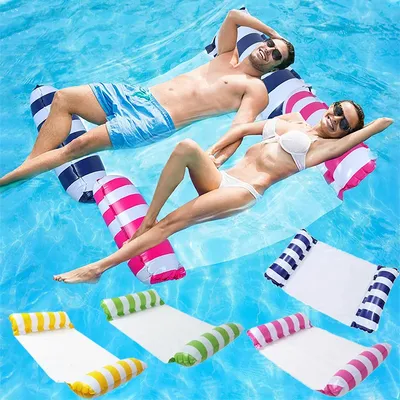 Foldable Water Inflatable Hammock, Sofa, Floating Bed, Summer Backrest, Floating Drainage, Lounge Chair, Swimming Pool Party