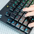 Copritasti per tastiera meccanica da gioco wireless compatibili con tastiera trasparente Logitech G913TKL G915 G813 G815 RGB