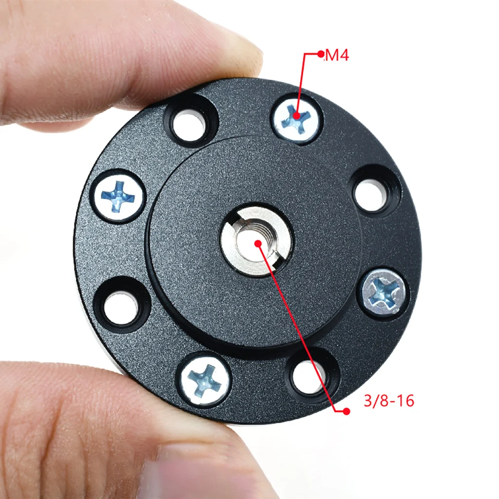 Metallplatte Wandhalterung 1/4 3/8 Gewinde Magic Arm Feste Basis für Webcam Projektor Halter Monitor Lichtstativ DSLR Kamerahalterung Image