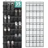 35/28 Schlafzimmertaschen über der Tür, Schuh-Organizer, große Netztaschen mit 4 Haken,