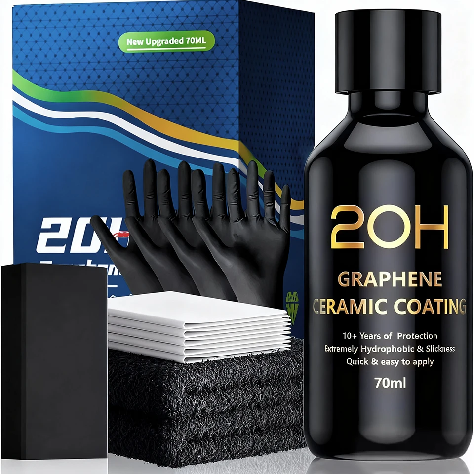 Graphen-Keramikbeschichtung 20H/12H mit Selbstheilung und UV-Schienentechnologie, professionelle Autopflege, 10+ Schutzjahre Image