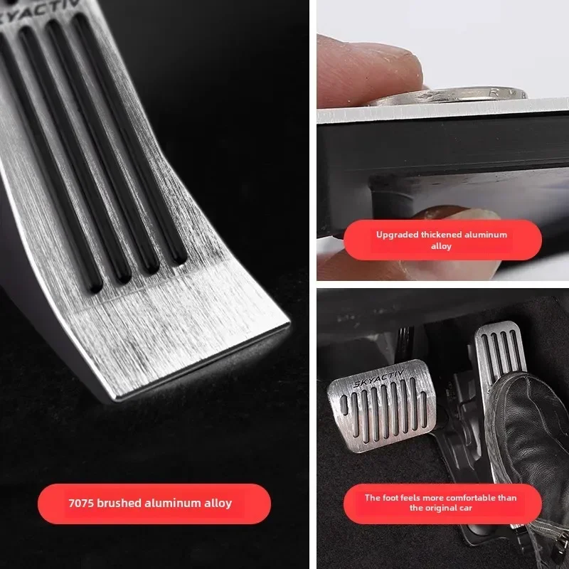 For Mazda 3 BP CX30 CX50 CX60 MX30 2019 2020 2021 2022 2023 2024 Car Accelerator Brake Pedals Rest Pedal Protect Mat Accessories Image