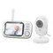 Baby monitor video, badante, schermo IPS da 3,5 pollici Baby Camera Monitor Ninna nanna Avviso di alimentazione, spina europea-ABPS