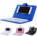 Tastiera Bluetooth senza fili per Iphone Huawei Xiaomi Tablet Mini tastiera Tastiera da gioco per telefono cellulare Supporto custodia in PU