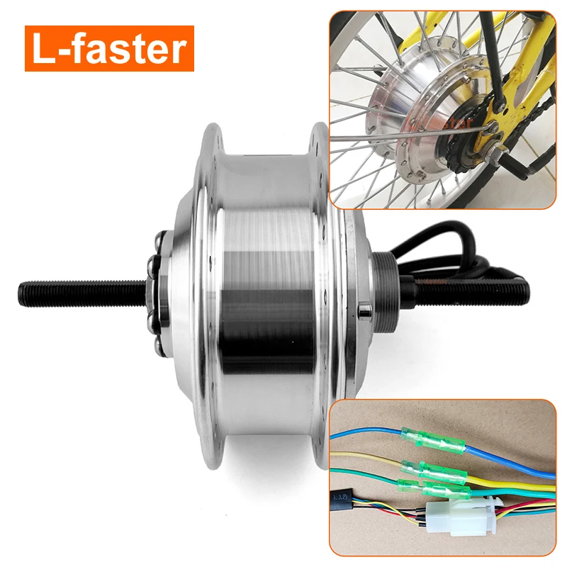H08 24V 36V 250W bürstenloser elektrischer City Damen-Single-Speed-Schwungrad-Fahrradnabenmotor-Kit Image