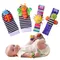 4Pcs Baby Spielzeug 0-12 Monate Baby Rasseln Spielzeug Tier Socken Handgelenk Strap + Rassel Baby Fuß socken Bug Handgelenk Strap Baby Socken Neue