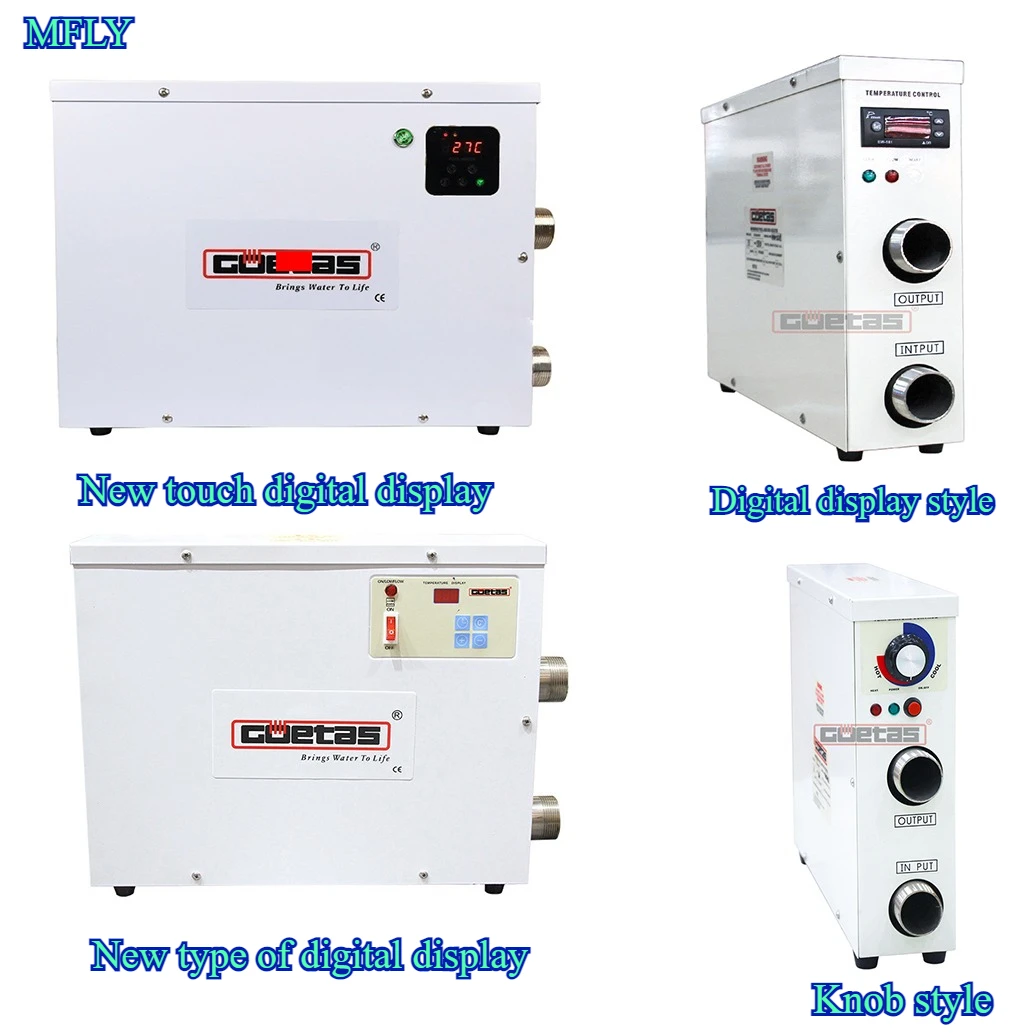 New5.5-18KW 220 V/380 V piscine chauffage électrique piscine chauffage SPA écran tactile Thermostat intelligent chauffage piscine