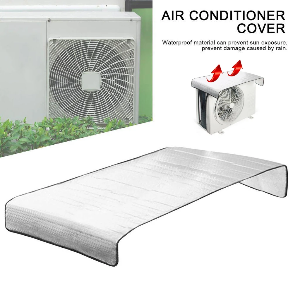 46 x 95 cm Klimaanlagen-Abdeckung für den Außenbereich, regenfest, wasserdicht, Klimaanlagen-Abdeckung, Sonnenschutz-Abdeckung