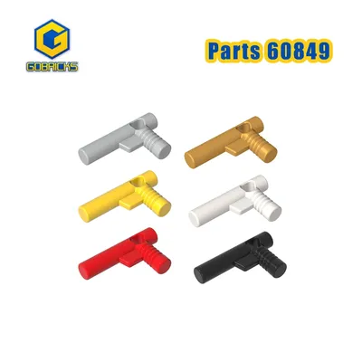 Gobricks 100 g/550 Stück Bausteine Technische 60849 Ausrüstung Schlauch Ziegel Düse Pistole mit seitlichen Schnur Teile Loch Spielzeug DIY Geschenk Image