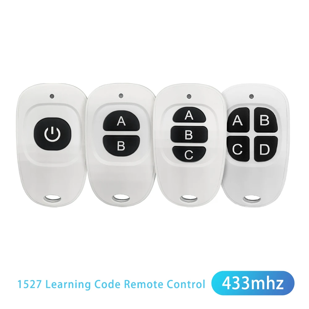 Lerncode Drahtlose Fernbedienung 1527 Chip für Tür Garagentor Fernbedienung Controller Alarm Radiofrequenz 433 MHz Fernbedienung Image