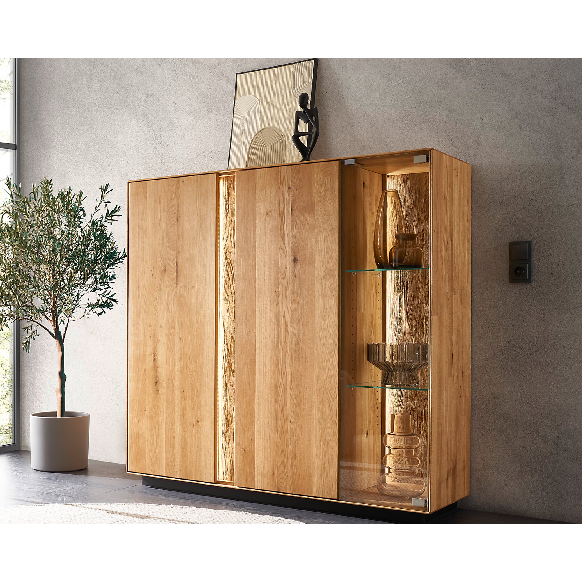 Massivholz »Lausanne« Highboard II Image