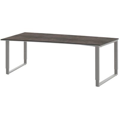 röhr Freiformschreibtisch »Objekt Plus« Bogenform links grau, 200x82x820 cm Image