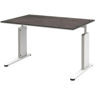 röhr Schreibtisch mit Rechteckplatte »Objekt Plus« 120 cm C-Fuß grau, 120x82x820 cm Image