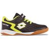 Hallenschuh LOTTO, Gr. 31, schwarz (schwarz, fr.gelb), Synthetik, sportlich, Schuhe, - auch für den Hallensport