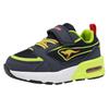 Sneaker KANGAROOS "K-XI Reto EV", Gr. 22, bunt (dk navy, lime), Synthetik, Textil, sportlich, Schuhe