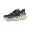 Plateausneaker GABOR, Damen, Gr. 41, rosa (bronzefarben kombiniert), Veloursleder, Glattleder, metallic, animal-print, sportlich, Schuhe, Schnürschuh, Halbschuh mit modischen Kontrastbesätzen