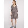 Tunikakleid HAILY’S "SH P DR Pi44a", Damen, Gr. S (36), N-Gr, 6794 navy div, Web, Obermaterial: 96% Polyester, 4% Elasthan, gemustert, feminin, kniefrei, V-Ausschnitt, 3/4-Ärmel, Kleider, Sommerkleid