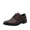 Schnürschuh RIEKER, Herren, Gr. 42, braun (dunkelbraun), Leder, unifarben, elegant, Schuhe, Anzugschuh, Festtagsschuh, Business-Schnürer mit Lederinnensohle