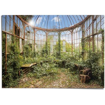 Poster REINDERS "Gartenpavillon", grün (farbe bild(er): grün), B:140cm H:100cm T:0,1cm, Papier, Bilder Image