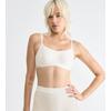 Bustier SLOGGI "GO Daily Cotton Top", Damen, Gr. L, N-Gr, weiß (silk weiß), Single Jersey, Obermaterial: 82% Baumwolle, 18% Elasthan, Basic, BHs, glanzeffekt Details
