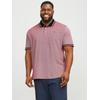 Poloshirt "Paulus Polo", Herren, Gr. 4XL (64/66), rot, Piquu00e9, Obermaterial: 100% Baumwolle, JACK & JONES PLUSSIZE, meliert, modisch, normal normal, Kurzarm gerader Abschluss kontrastfarben, Shirts, bis Größe 6XL