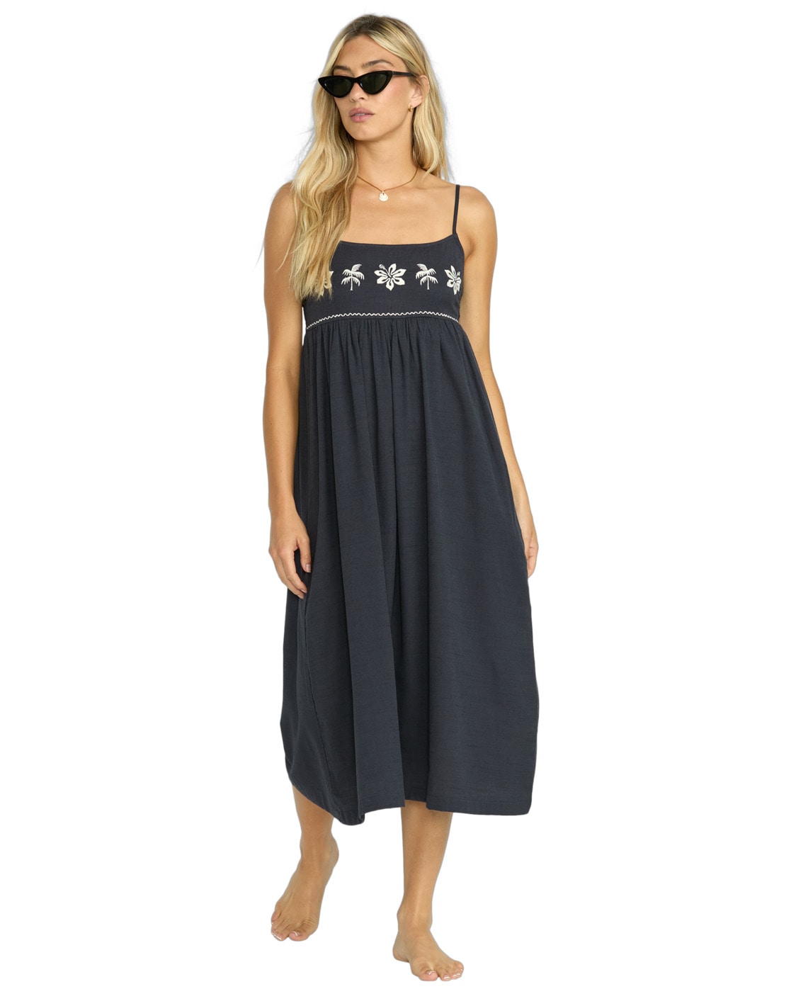 Sommerkleid BILLABONG "Days End Drs", Damen, Gr. S, US-Größen, schwarz (schwarz sands), Cotton, Kleider Image