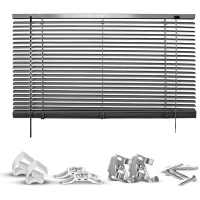 Jalousie GOOD LIFE "Matti" Gr. 13, grau (anthrazit, anthrazit, weiß), B:120cm H:220cm, Jalousien, Klemmfix-Jalousie aus Aluminium Image