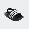 Badesandale ADIDAS SPORTSWEAR "ESTRAP KIDS ADILETTE", Gr. 26, schwarz-weiß (core schwarz, cloud weiß, core schwarz), Synthetik, Textil, sportlich, Schuhe