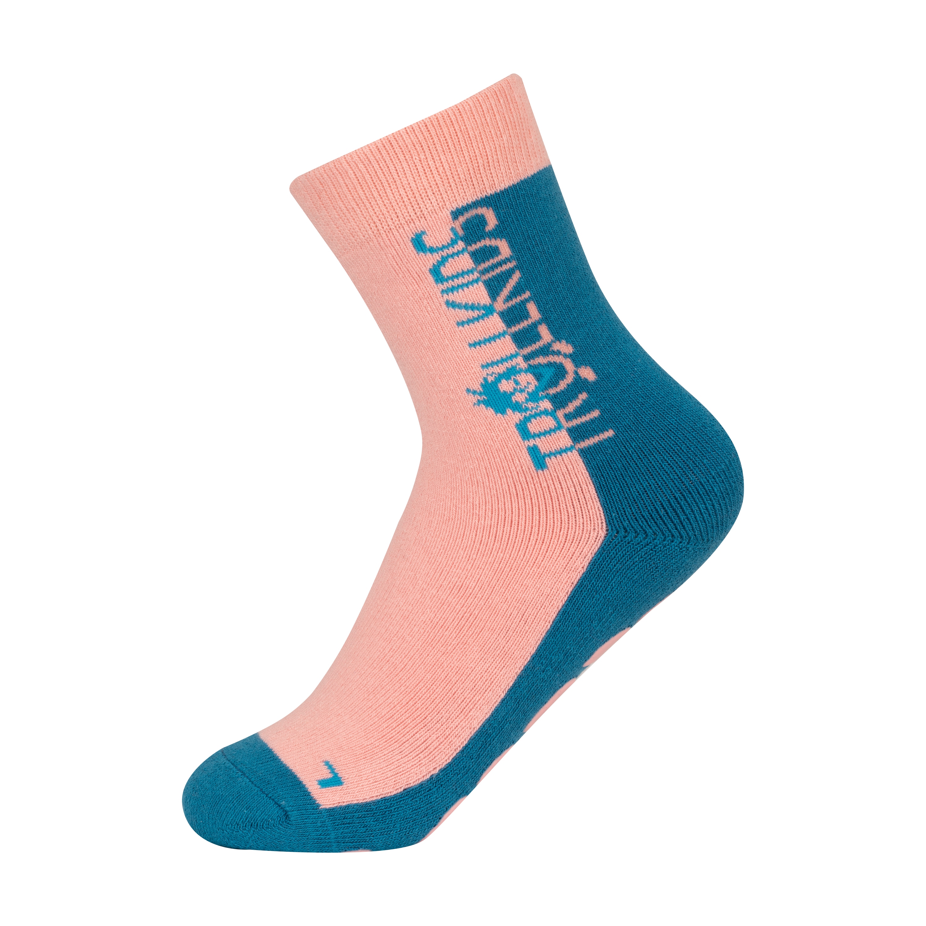 ABS-Socken TROLLKIDS "KIDS ANTI SLIP SOCKS", Kinder, Gr. 31-34, blau (peony rose, harbor blau), Obermaterial: 80% Baumwolle, 20% Elasthan, Socken, Anti Rutsch Socken Image