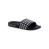Sandale ROXY "Slippy Iv", Gr. 6(36), schwarz, weiß checker, Obermaterial: 100% PU, Futter: 100% Textil, Laufsohle: 100% EVA, Schuhe