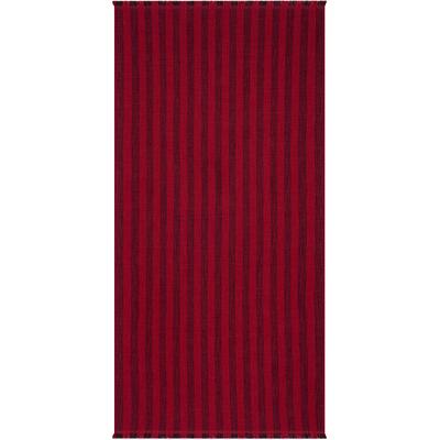 Strandtuch EGERIA "Pestemal", paprika rot, B:80cm L:180cm, gewebte Ware, Obermaterial: 65% Baumwolle, 20% Polyester, 15% Viskose, Handtücher (Packung), 80x180 cm, mit Fransen Image