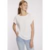 Kurzarmshirt HAILY’S "SS P TP Le44a", Damen, Gr. XS (34), weiß (sanftes weiß), Jersey, Obermaterial: 98% Polyester, 2% Elasthan, unifarben, feminin, normal, Rundhals, Kurzarm, Shirts