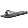 Zehentrenner IPANEMA "IPANEMA KIREI FEM", Gr. 38, schwarz (schwarz, silber), Synthetik, sportlich, Schuhe