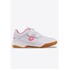 Hallenschuh LOTTO, Gr. 26, weiß (weiß, fr.pink), Synthetik, sportlich, Schuhe, mit Klettverschluss