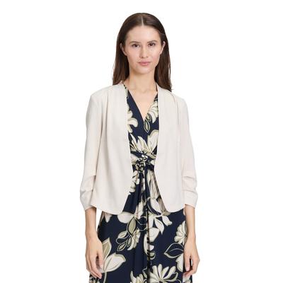 Jackenblazer BETTY BARCLAY "Betty Barclay Blazer-Jacke mit 3/4 Arm", Damen, Gr. 38, braun (camel beige), Obermaterial: 92% Polyester, 8% Elasthan., casual, gerade normal, 3/4-Ärmel, Blazer, Material Image