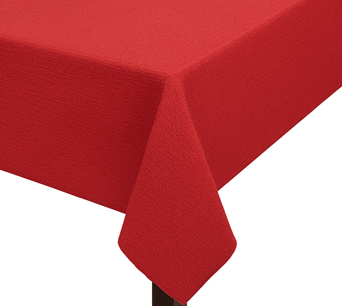 Leonado Vicenti Tischdecke Garten Oval 140x180 cm Rot mit Paspel Band pflegeleicht Weichschaum abwischbar Rutschfest Wetterbeständig Image