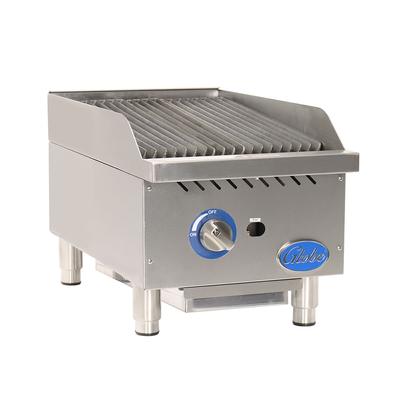 Globe GCB15G-RK 15" Countertop Gas Charbroiler w/ Cool-Touch Edge, Char Rock, Stainless Steel, Gas Type: Convertible