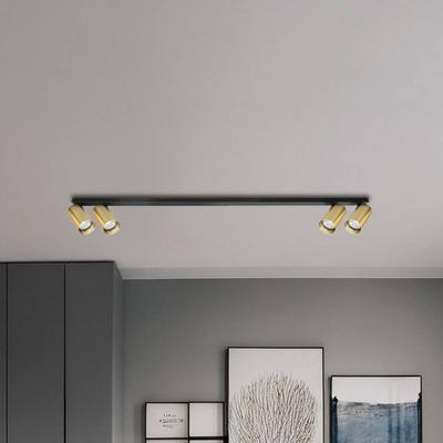 Milagro Lighting Deckenspot Hero, schwarz/gold, 4-flammig, 120 cm, Metall Image