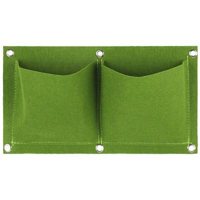 Wandmontierte Gartentasche mit 2 grünen Taschen für Pflanzen Image