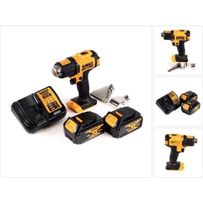 Dce 530 M2 Akku Heißluftpistole 18V 530°C + 2x Akku 4,0Ah + 1x Lader + Flächen- und Reflektordüse Image