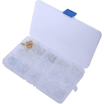 15 Stile, 150 Paar rutschfeste Nasenpads aus Silikon für Brillen, Brillenreparaturwerkzeuge mit Image