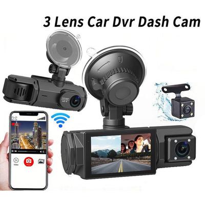 4K WiFi Dashcam Auto Vorne Hinten Innenraum, 64G SD-Karte, 2160P+1080P+1080P FHD 3-Kanal Dashcam, Image