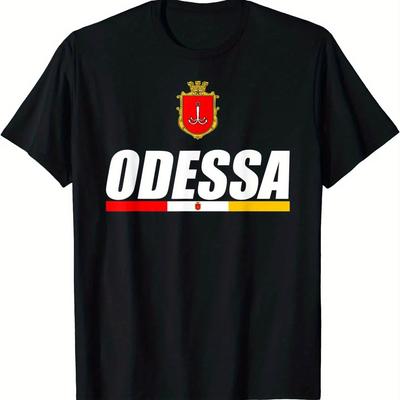 TEMU Souvenir Flag Of Gift Ukrainian Men T-shirt Short Sleeve Casual 100% Cotton O-neck Summer Shirt Image