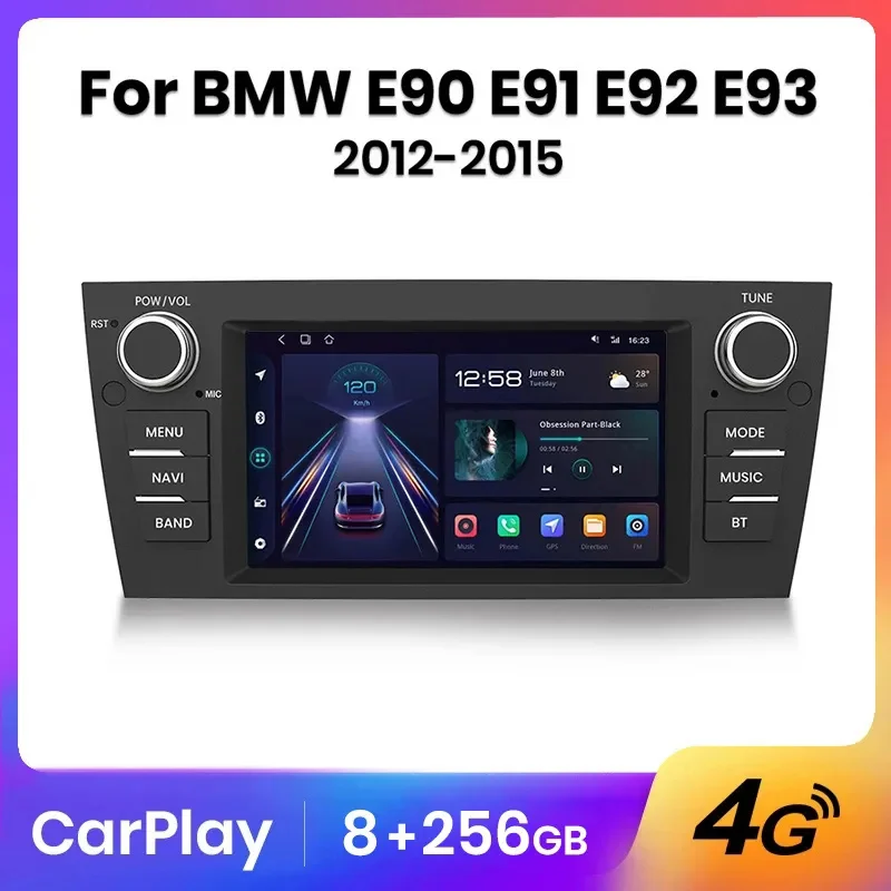 Awesafe 7 Zoll Autoradio für BMW E90 E91 E92 E93 2013-2016 DVD Multimedia GPS Navigation Android 11 2GB 32GB